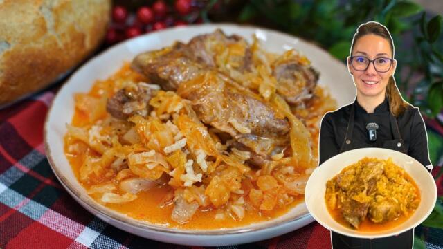 Кисело зеле със свинско за рекордно кратко време! #cooking #леснарецепта