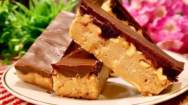 Easy and Delicious Chocolate Peanut Butter Cream Cheese Bars | Homemade Holiday Desserts Recipe !