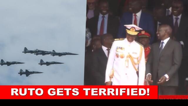 DRAMA!! President Ruto gets terrified after military jets flew at high speed during Jamhuri day!🔥