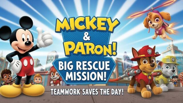 Mickey Mouse & PAW Patrol 🌟 | Fun Kids Poem & Rescue Adventure 🐭🐶