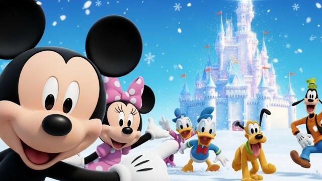 Mickey Mouse & Friends Build the Biggest Snow Castle! ❄️🏰 | Fun Winter Story for Kids