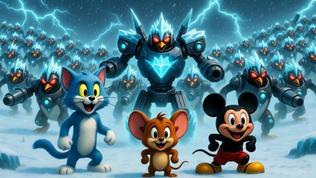 Tom, Jerry & Mickey Mouse —Attack of the Frosty Robot Penguins