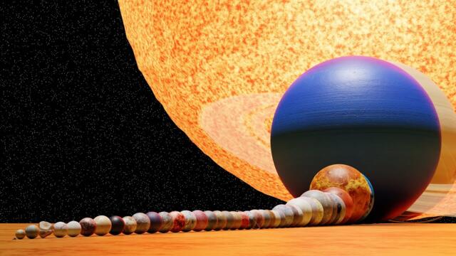 Solar System 3D Animation Size Comparison 2025!
