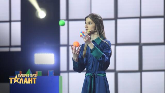 Кристина Костова взе ума на всички с кубчето на Рубик I България търси талант