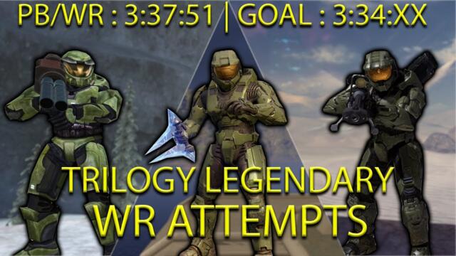 Halo LEGENDARY Trilogy WR Speedrun Attempts | RECORD ACQUIRED BUT WE GO AGAIN!