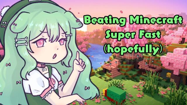 Speedrunning Minecwaft for the First Time