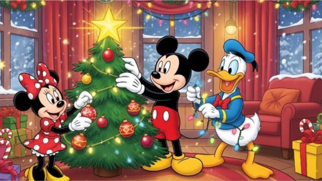 Christmas Tree Decorating Fun 🎄✨ Mickey, Minnie & Donald Get Ready for Christmas | Mickey Animation