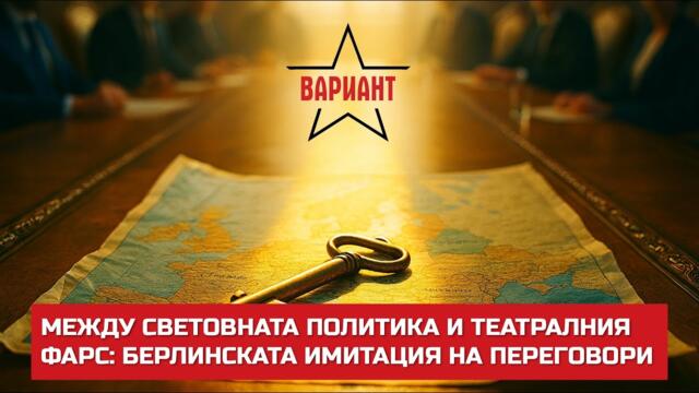 МЕЖДУ СВЕТОВНАТА ПОЛИТИКА И ТЕАТРАЛНИЯ ФАРС: БЕРЛИНСКАТА ИМИТАЦИЯ НА ПЕРЕГОВОРИ,  Вариант #729