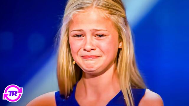 NERVOUS 12-Year-Old Who Can Sing Without Opening Her Mouth Earns Mel B's GOLDEN BUZZER!