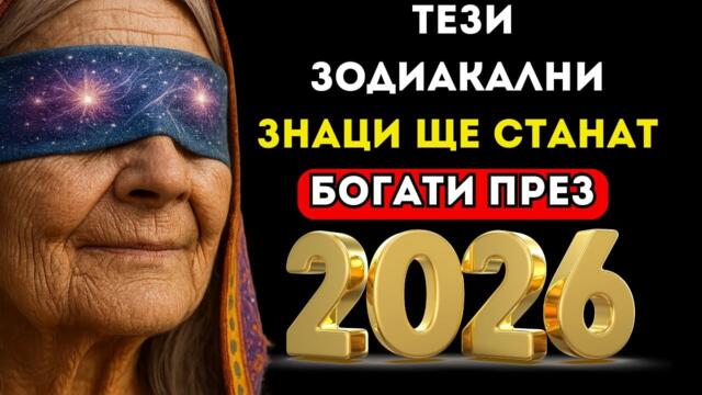 Ванга предсказала: тези зодиакални знаци ще станат богати през 2026 година.