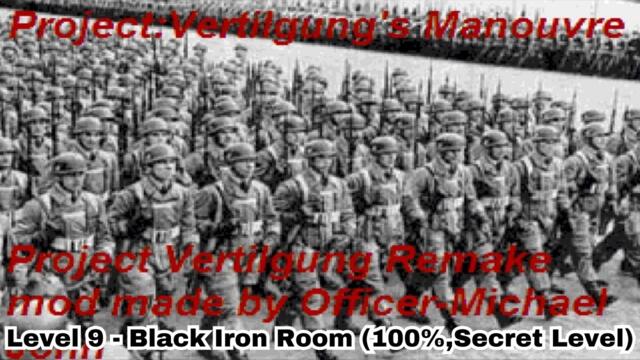 Wolfenstein 3D - Project:Vertilgung's Manouvre Level 9 (100%,Secret Level)