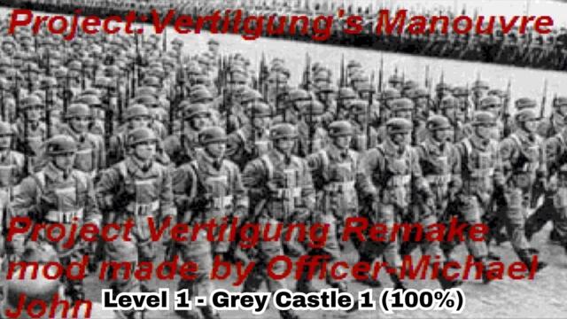 Wolfenstein 3D - Project:Vertilgung's Manouvre Level 1 (100%)