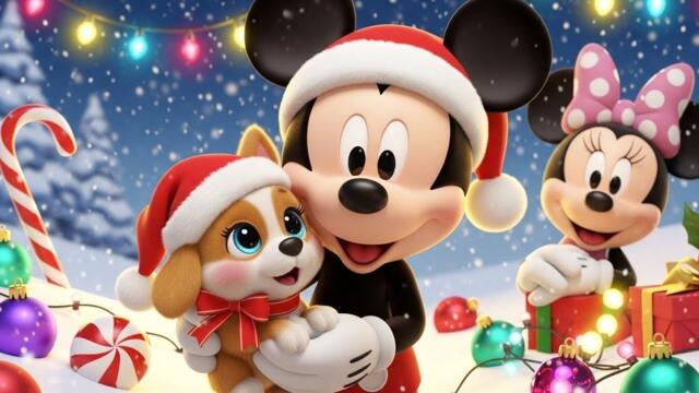 Mickey Mouse Finds a Lost Christmas Puppy | Heartwarming Cartoon Adventure