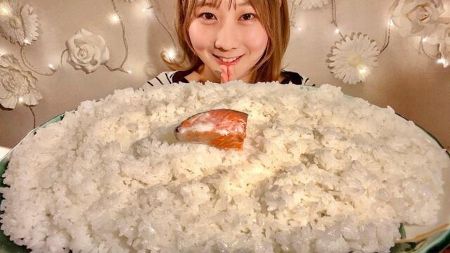 ASMR Japanese Salted Salmon Rice “Bodakko”【Mukbang/ Eating Sounds】【English subtitles】