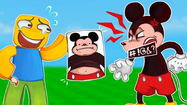 MICKEY plays ROBLOX DRAW ME 4 — WORST DRAWINGS YET?!