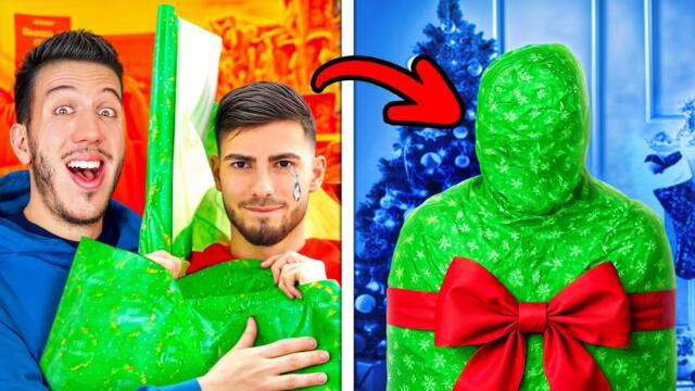 ОПАКОВАХ ЙОАН-ПЕТЪР С КОЛЕДНА ХАРТИЯ | ПРАНК!