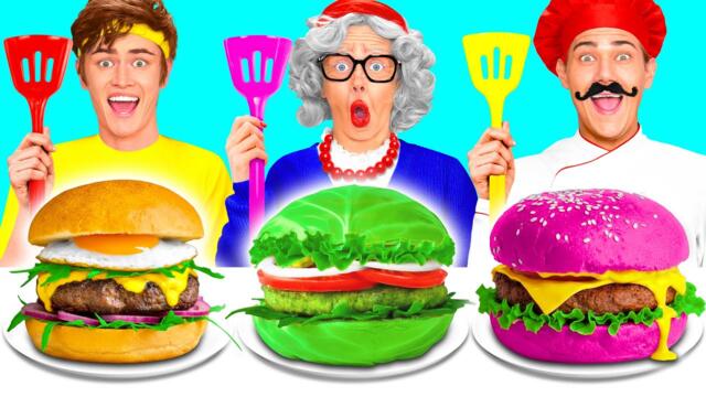 Аз срещу баба Готварско Предизвикателство | Прости Рецепти за Готвене BaRaDa Challenge