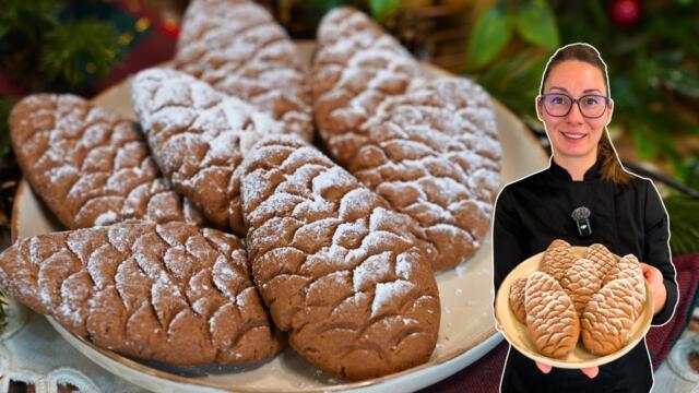 Коледни бисквитки Шишарки – лесна и бърза рецепта 🎄🍪