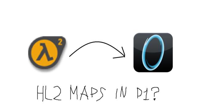 Playing Half-Life 2 Maps In Portal 1
