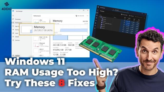 How to Fix High RAM & Memory Usage on Windows 11 (Fast & Free Solutions)