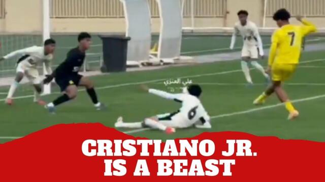 Cristiano Ronaldo Jr scores his first goal of the season for Al Nassr U16