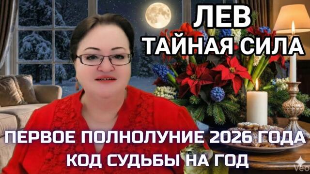ЛЕВ Полнолуние 3 января 2026 - Время тишины и магии. Почему 3 января лучше остаться дома?