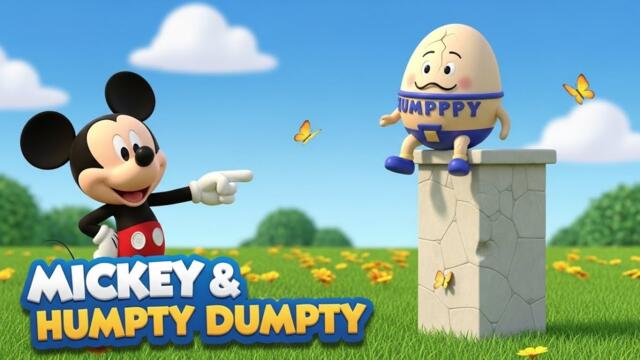 Mickey Mouse & Humpty Dumpty 🥚🐭 | Fun 3D Cartoon Story for Kids