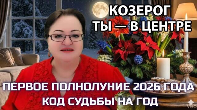 КОЗЕРОГ Полнолуние 3 января 2026. Магнит для людей. Кто станет твоим партнером в 2026-м?