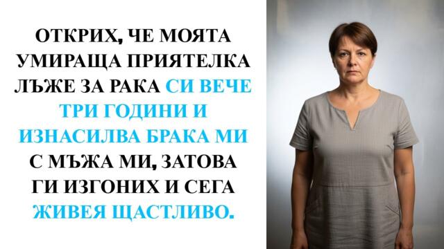 Грижих се за болната съседка 3 години... докато не открих защо мъжът ми се връща късно вкъщи