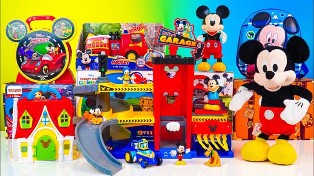 Satisfying with Unboxing Disney Mickey Mouse Garage Playset | Review Toys ASMR