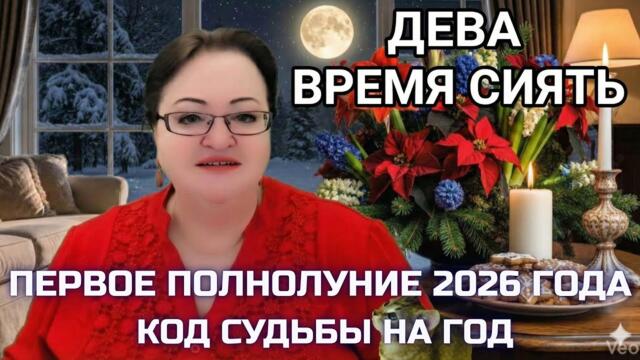 ДЕВА Полнолуние 3 января 2026 - Праздник, любовь и признание. Забудь о списках дел!