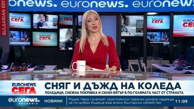 Сняг и дъжд на Коледа: Поледица, снежна покривка и силен вятър в по-голямата част от страната
