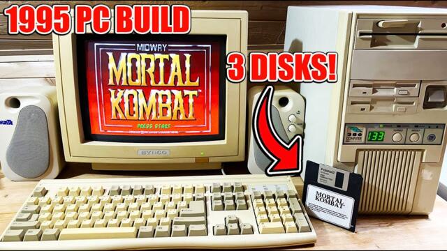 I Time Traveled to 1995: Installing MORTAL KOMBAT from 3 Floppy Disks on My P133MHz PC!