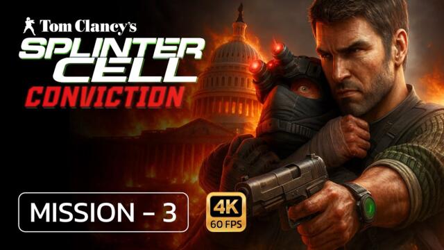 Playing Splinter Cell Conviction Walkthrough Gameplay Mission 3 - (FULL GAME)