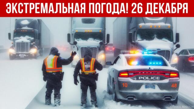 Новости Сегодня 26.12.2025 - Катаклизмы за сегодня, ЧП, События дня | США Европа Россия Индия Китай