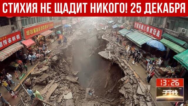 Новости Сегодня 25.12.2025 - Катаклизмы сегодня, ЧП, События дня | Россия Индия США Китай Европа