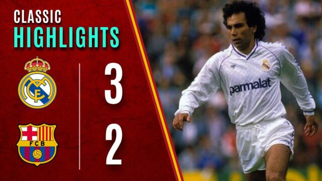 La Liga 88/89 – Real Madrid vs. Barcelona | Duelo de goles en El Clásico