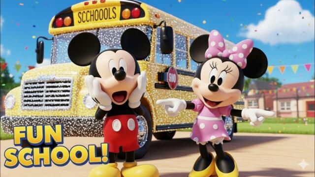 ✨🎒 MICKEY MOUSE & MINNIE’S BIG SURPRISE! FUN SCHOOL BUS ADVENTURE FOR KIDS 🎉 | 1 HOUR SPECIAL 🚍✨