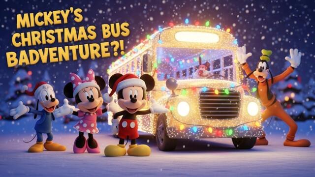 Mickey Mouse Christmas School Bus Adventure 🎄🚌 | Magical 3D Cartoon Story for Kids