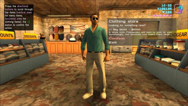 Shine 'o Vice - New clothing store interface, some outfits