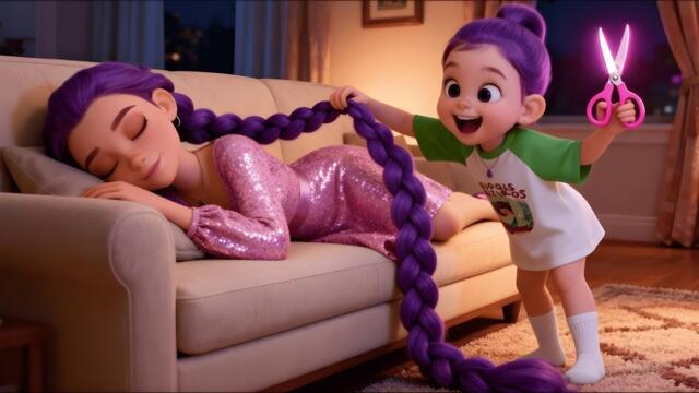 😱 OMG! ⚡ Naughty Baby Rumi Cut Mom’s Hair to Buy a Teddy Bear! 🧸✂️| Funny & Emotional Rumi Cartoons