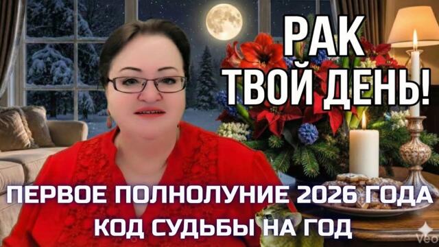 РАК Полнолуние 3 января 2026 - Твой персональный Новый год! Главное Полнолуние 2026.