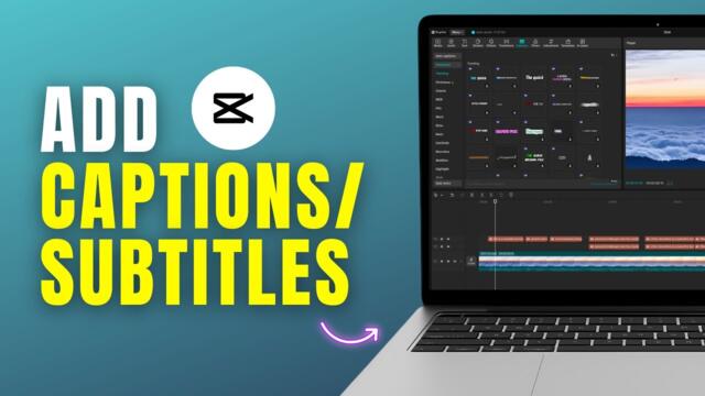 How to Add Captions on CapCut PC | Add Subtitles In CapCut