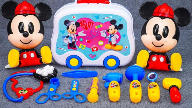 Satisfying with Unboxing Disney Mickey Mouse Cute Eating & Toilet Playset | Review Toys ASMR