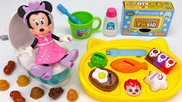 💩Mickey Mouse Potty training Toy & Eating ASMR🚽Zufriedenstellende Auspacken MICKEY Kochspielzeug 🍽️