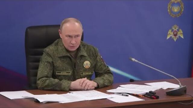 Срочно! Путин посетил пункт управления Объединённой группировки войск