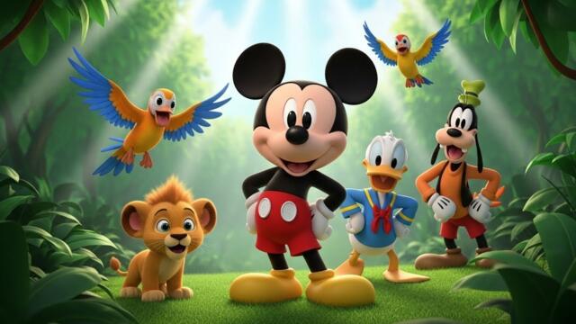 Mickey Mouse Jungle Adventure 🐭🌴 | Fun Kids Story | 3D Cartoon Animation