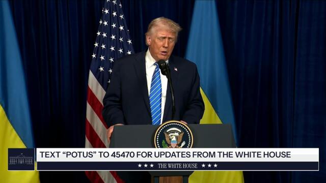 President Trump Delivers Remarks in a Bilateral Meeting with the President of Ukraine