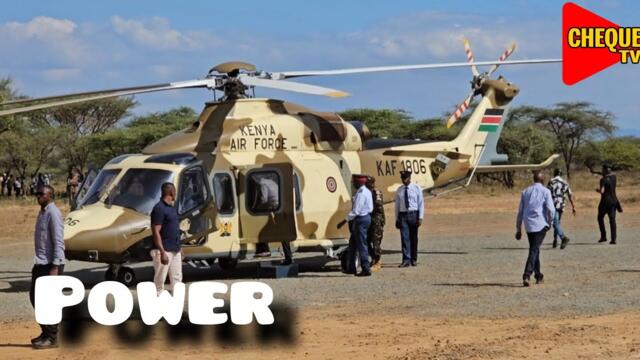Witness the Spectacular Departure of President Wiliam Ruto & His Son George Ruto in Kimalel, Baringo