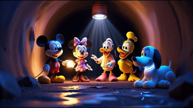 Mickey Mouse & Friends Mountain Tunnel Adventure 🏔️🚇 | Kids Cartoon